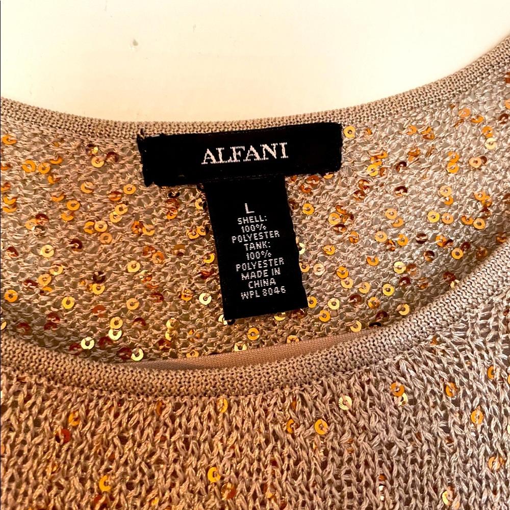 Cold-Shoulder Sequined Top - Picture 2 of 4